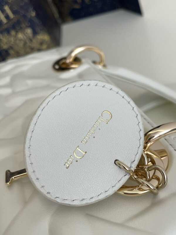 lady dior large white 7