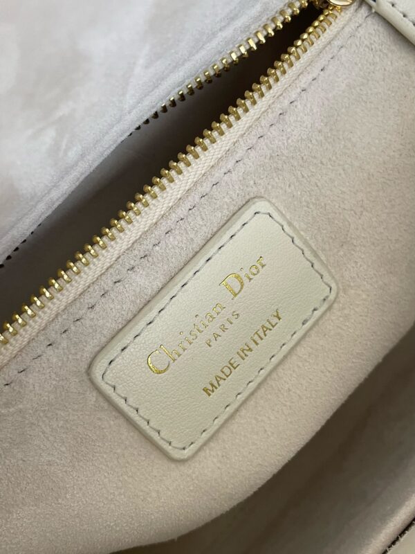 lady dior large white 8