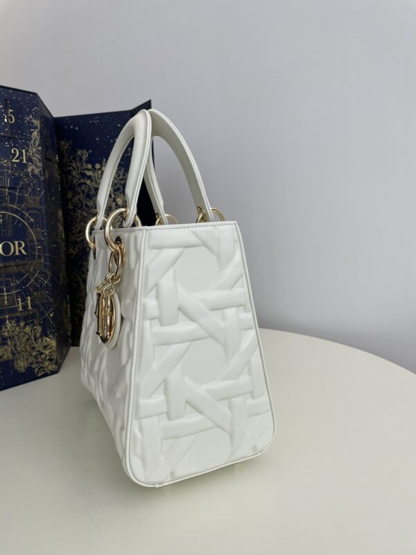 lady dior large white 9