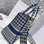 Lady Dior Medium D Lite lona de pata de gallo 4