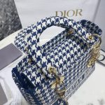 Lady Dior Medium D Lite lona de pata de gallo 8