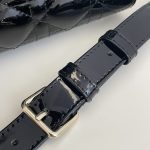 lady dior mini black patent 6