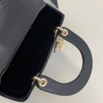 lady dior mini black patent 8