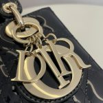 lady dior mini black patent 9