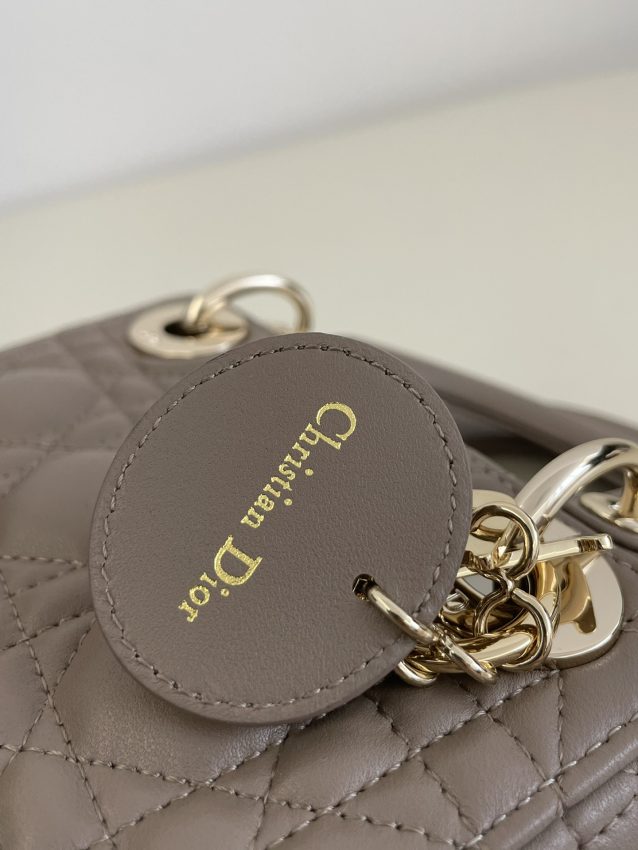 lady dior mini dark beige 4
