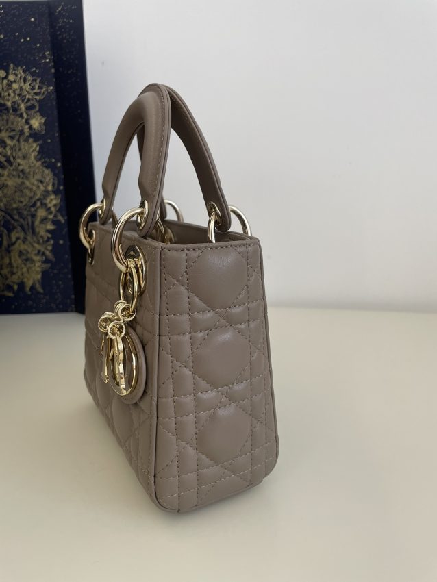 lady dior mini dark beige 6