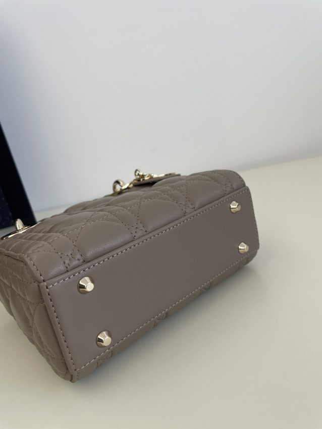 lady dior mini dark beige 7