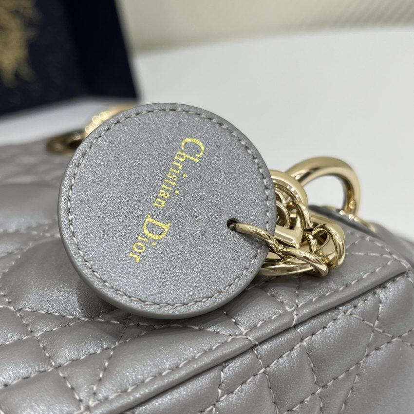 lady dior mini grey sillver 2