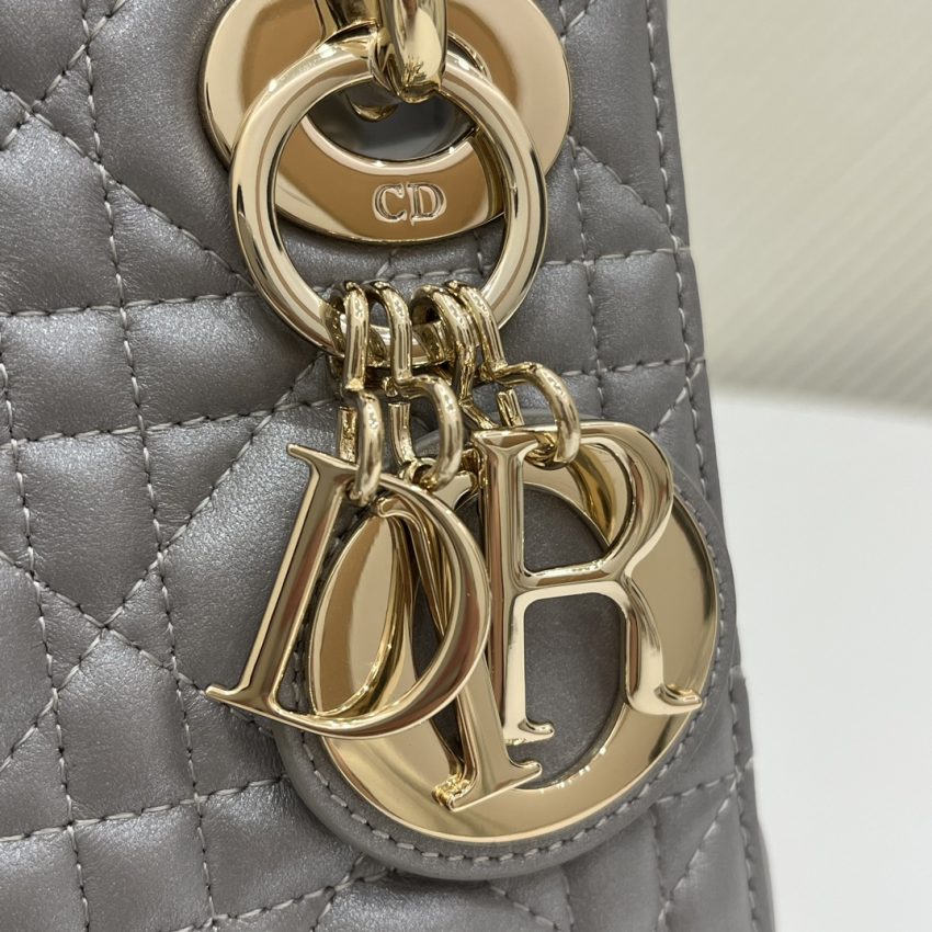 lady dior mini grey sillver 3