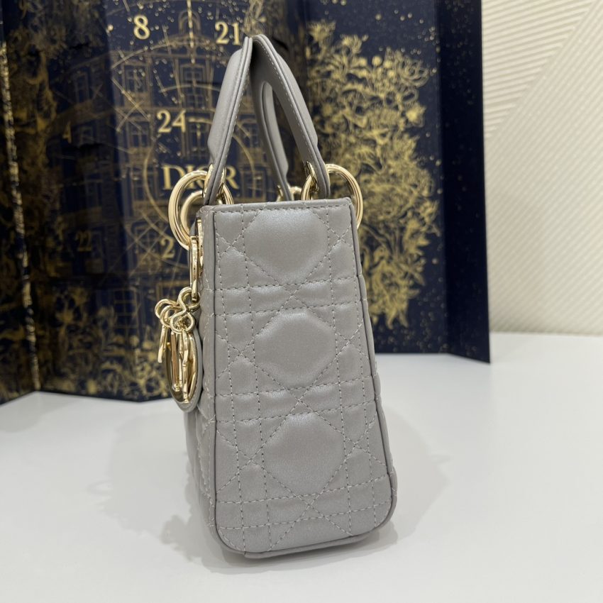 lady dior mini grey sillver 4