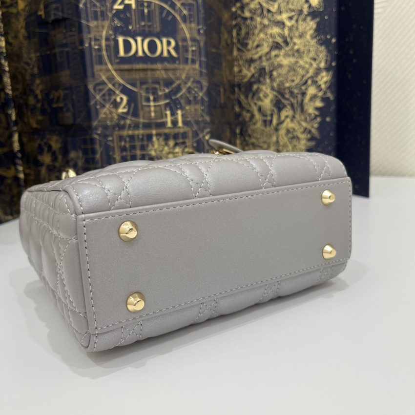 lady dior mini grey sillver 5