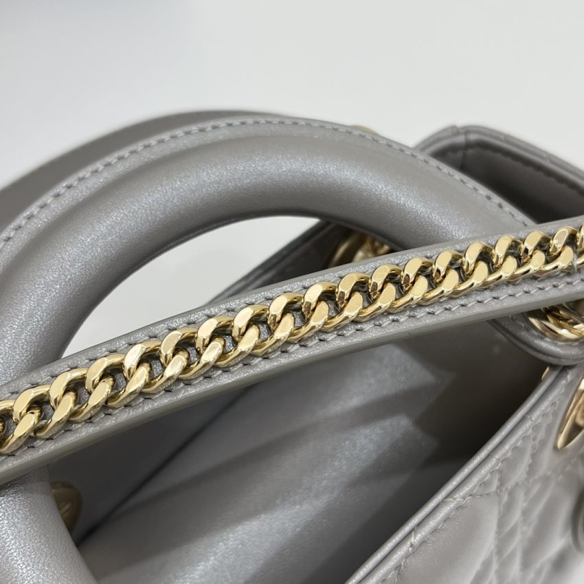 lady dior mini grey sillver 6