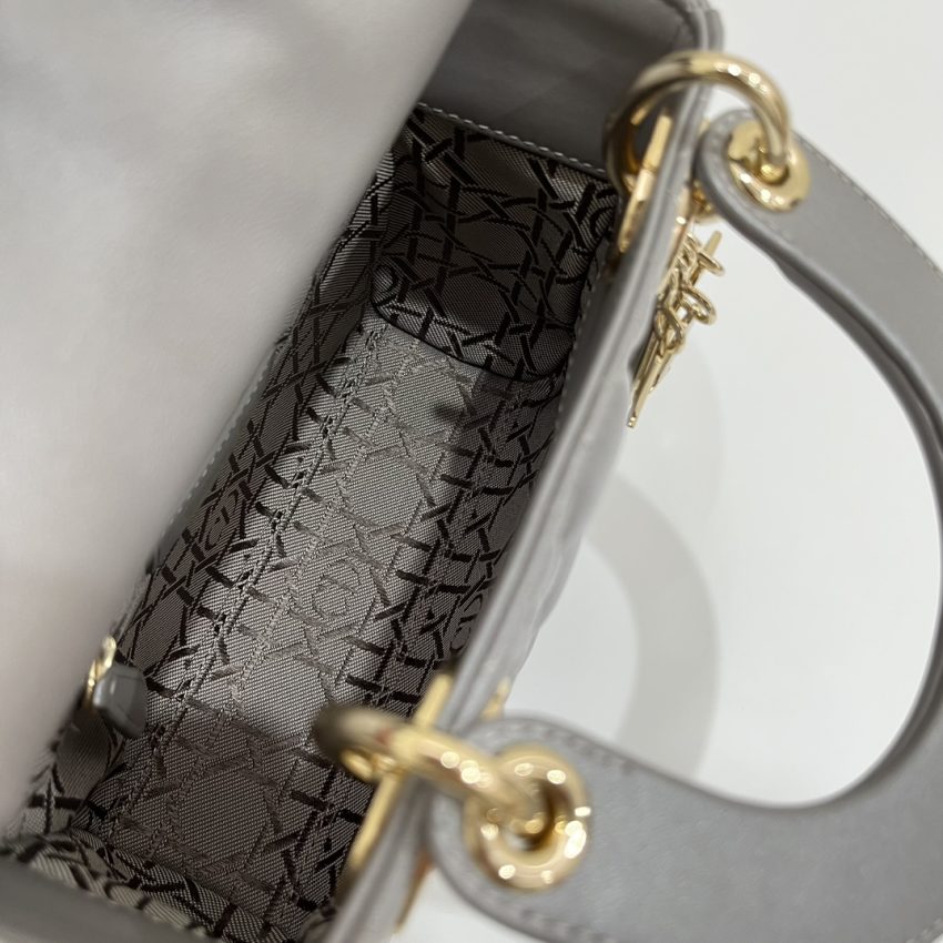 lady dior mini grey sillver 7