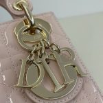 lady dior mini pink patent 2