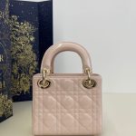 lady dior mini pink patent 4