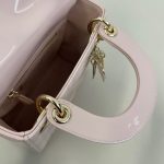 lady dior mini pink patent 9