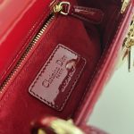lady dior mini red patent 3