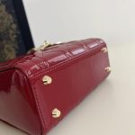 lady dior mini red patent 5