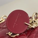lady dior mini red patent 6