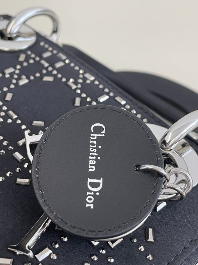 lady dior mini satin black 3