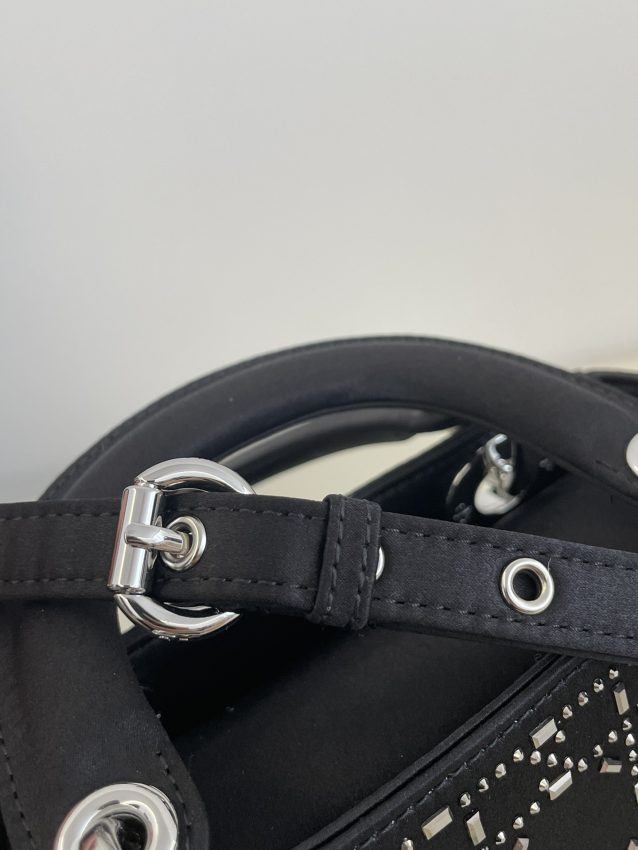 lady dior mini satin black 4