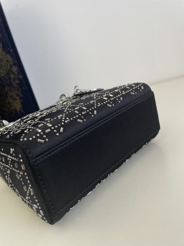 lady dior mini satin black 5