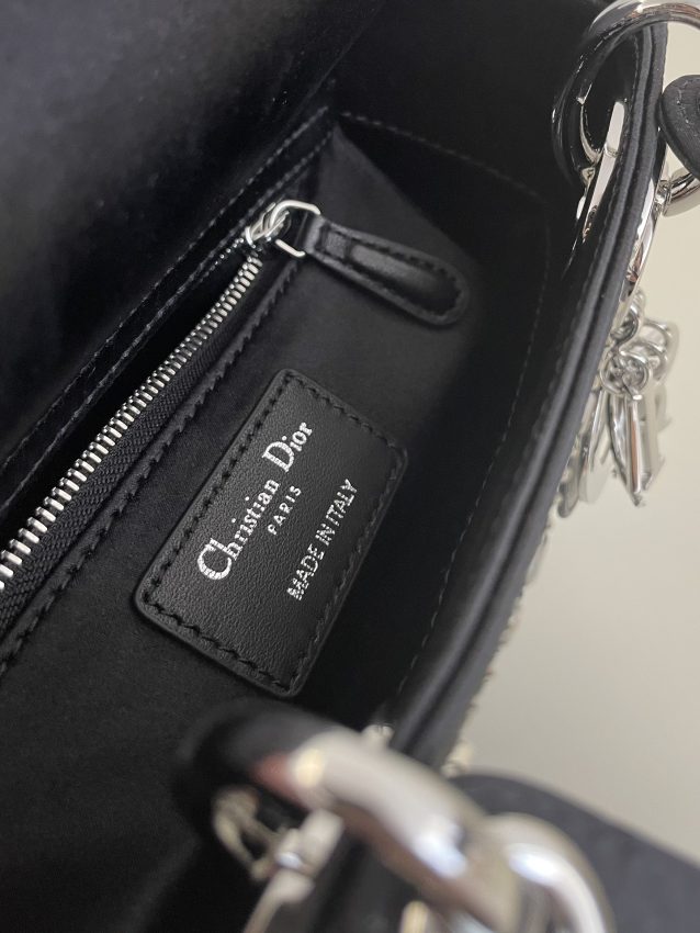 lady dior mini satin black 7