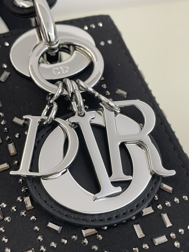 lady dior mini satin black 8