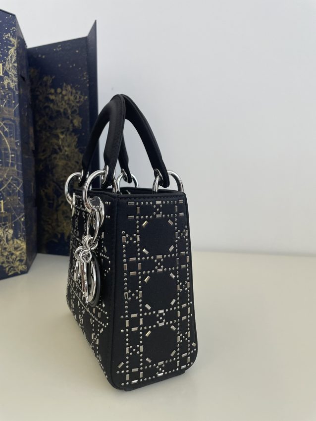 lady dior mini satin black 9