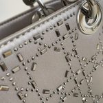 lady dior mini satin grey 4