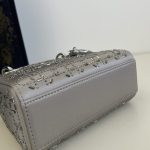 lady dior mini satin grey 8