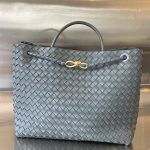 Bottega Veneta Andiamo Large in Basalt - Italian Leather Replica