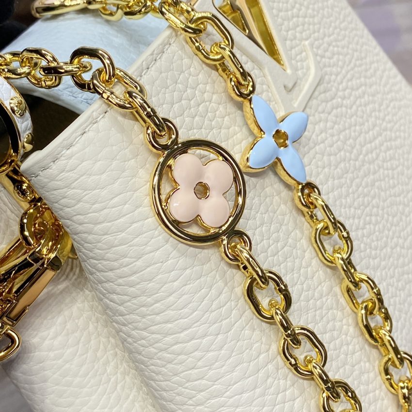 loius vuitton capucines beige blue 10