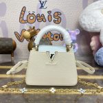 loius vuitton capucines beige blue 2