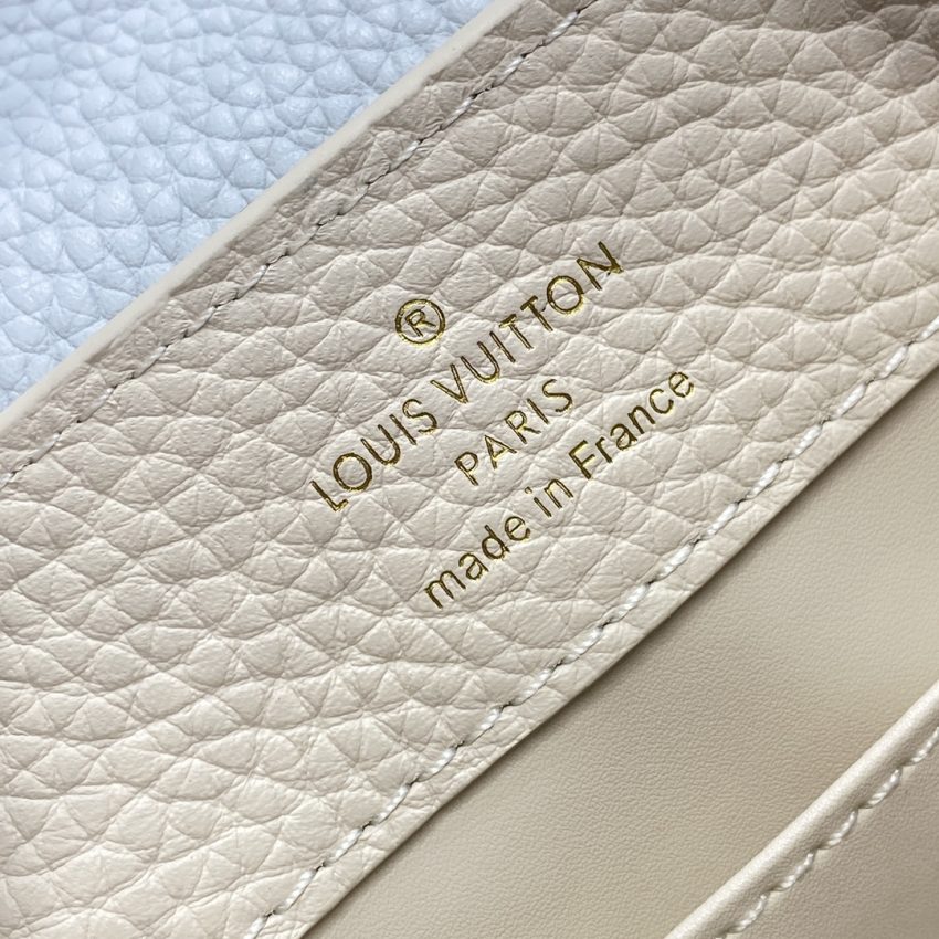 loius vuitton capucines beige blue 7