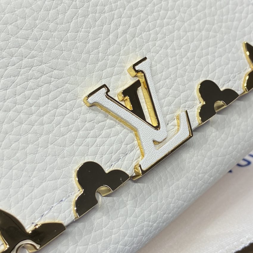 loius vuitton capucines compact wallet white 2