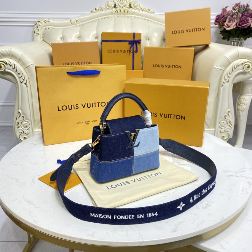 loius vuitton capucines denim 3