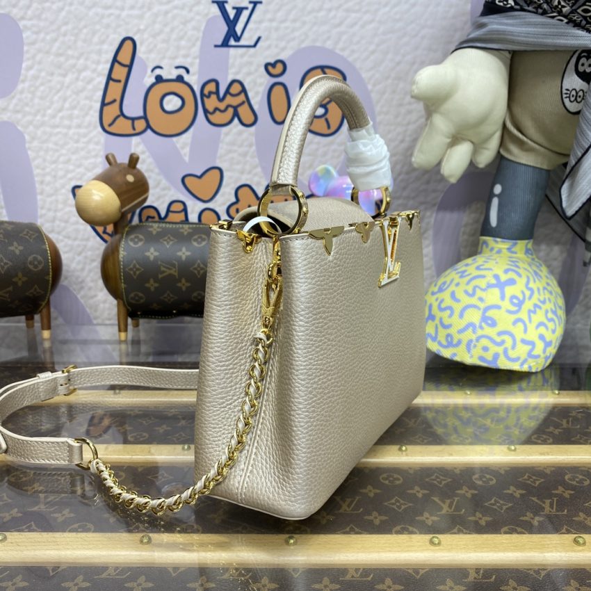 loius vuitton capucines golden grey 4