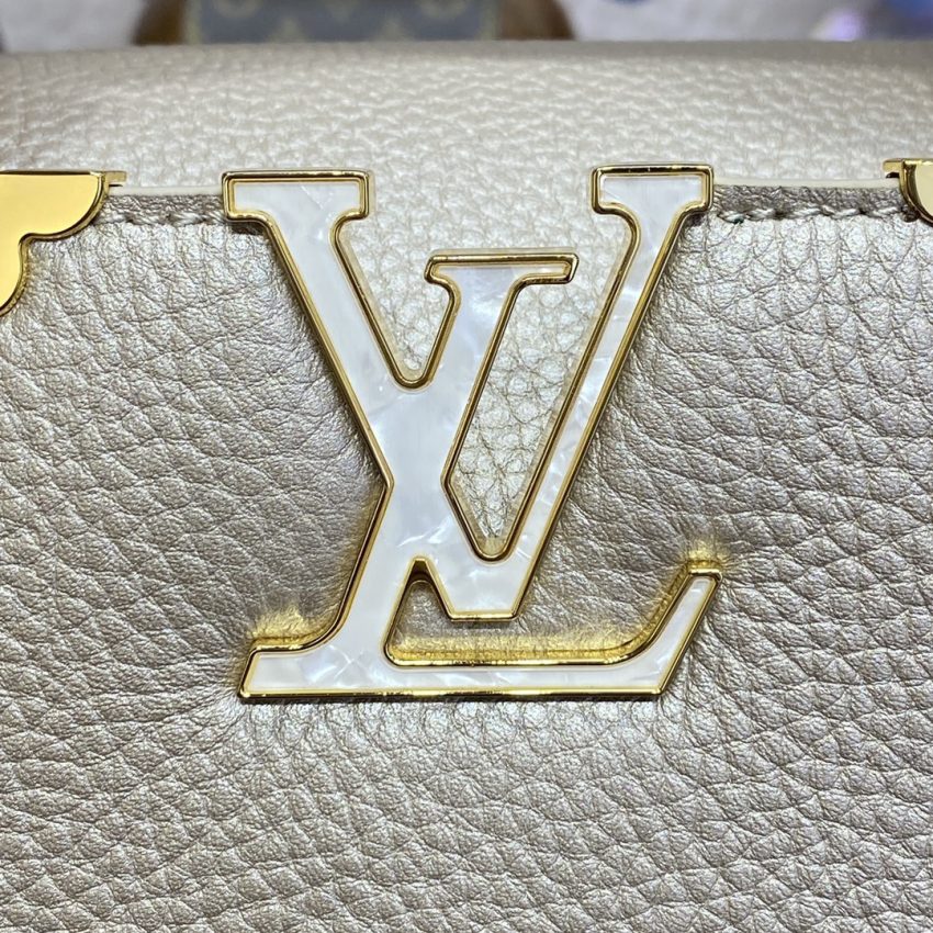 loius vuitton capucines golden grey 8
