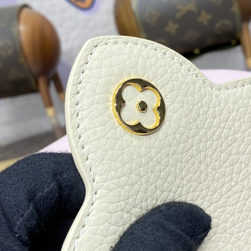 loius vuitton capucines pink beige 6