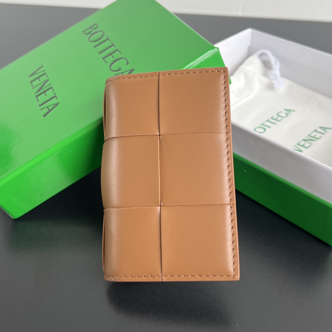 Bottega Veneta Long Card Holder in Tan - Italian Leather Replica