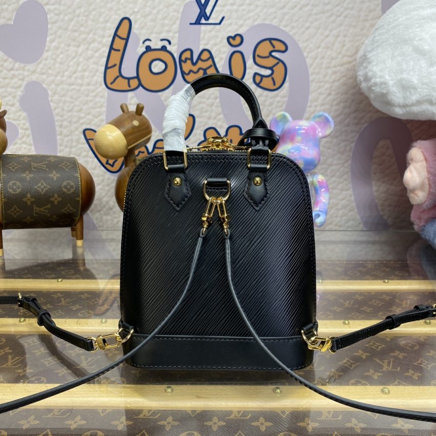 louis vuitton alma backpack black 3