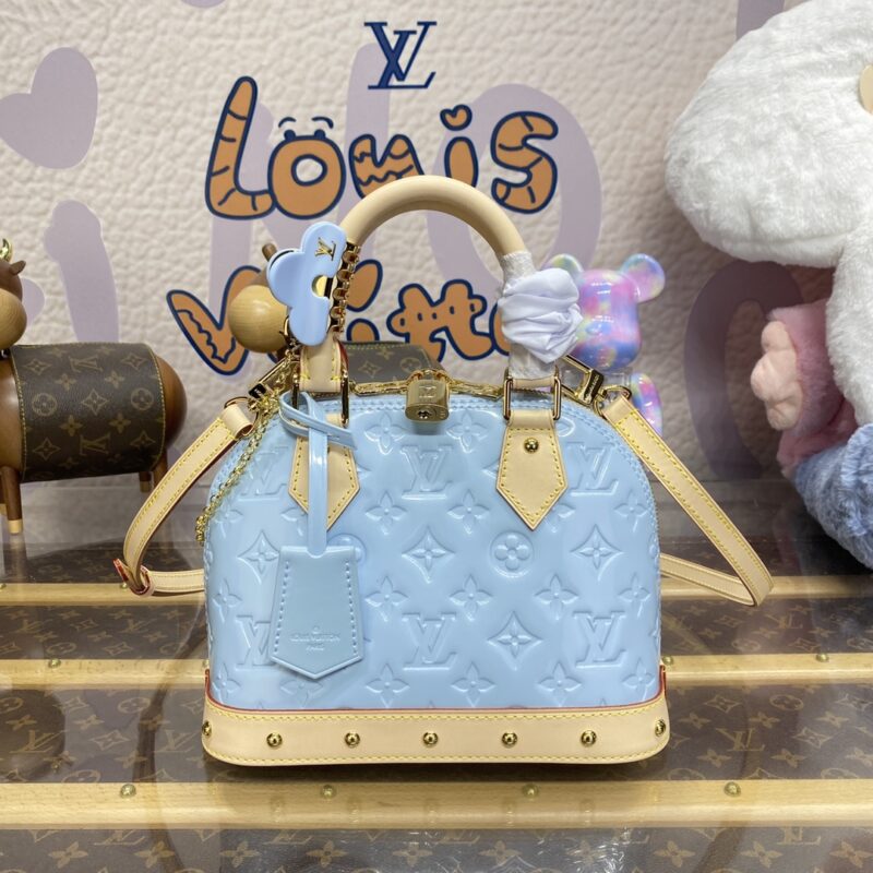 louis vuitton alma bb light blue 2