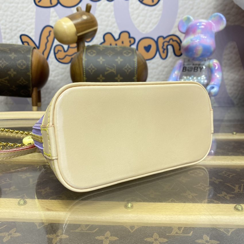 louis vuitton alma nano purple 11