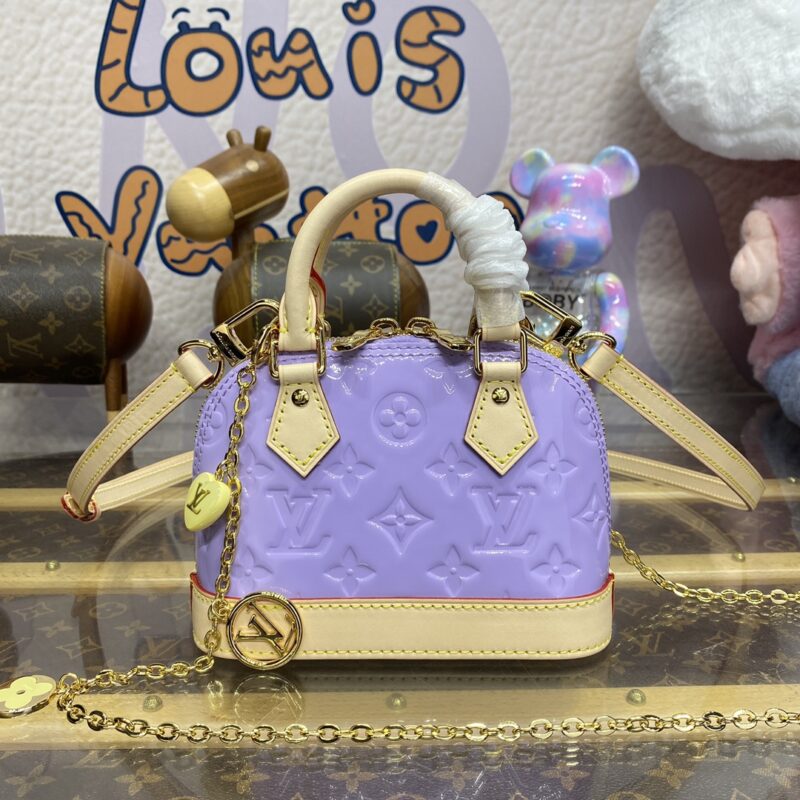 louis vuitton alma nano purple 2