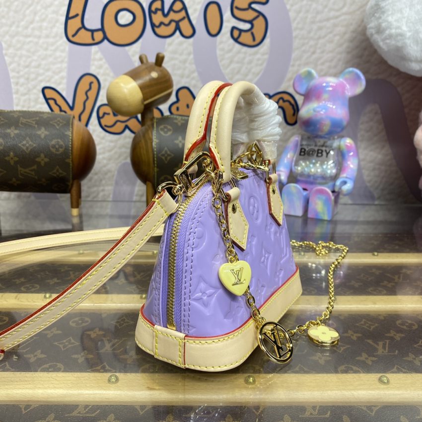 louis vuitton alma nano purple 4