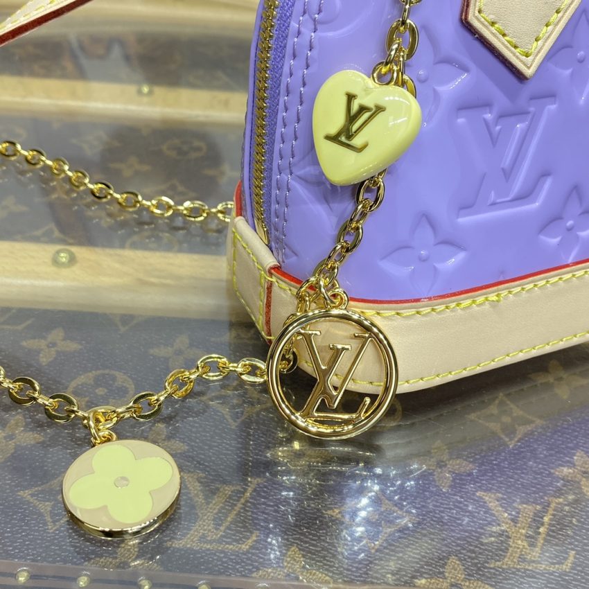 louis vuitton alma nano purple 5