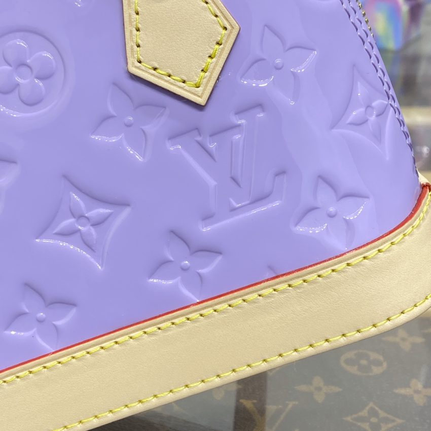 louis vuitton alma nano purple 6