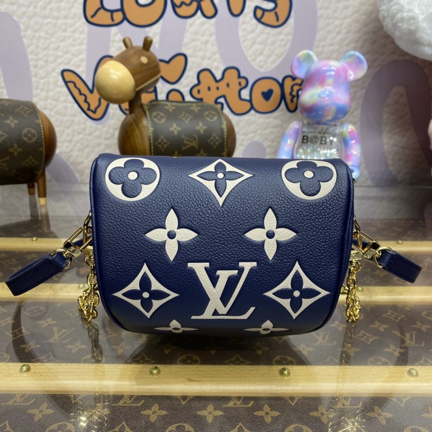 louis vuitton bumbag mini blue 2