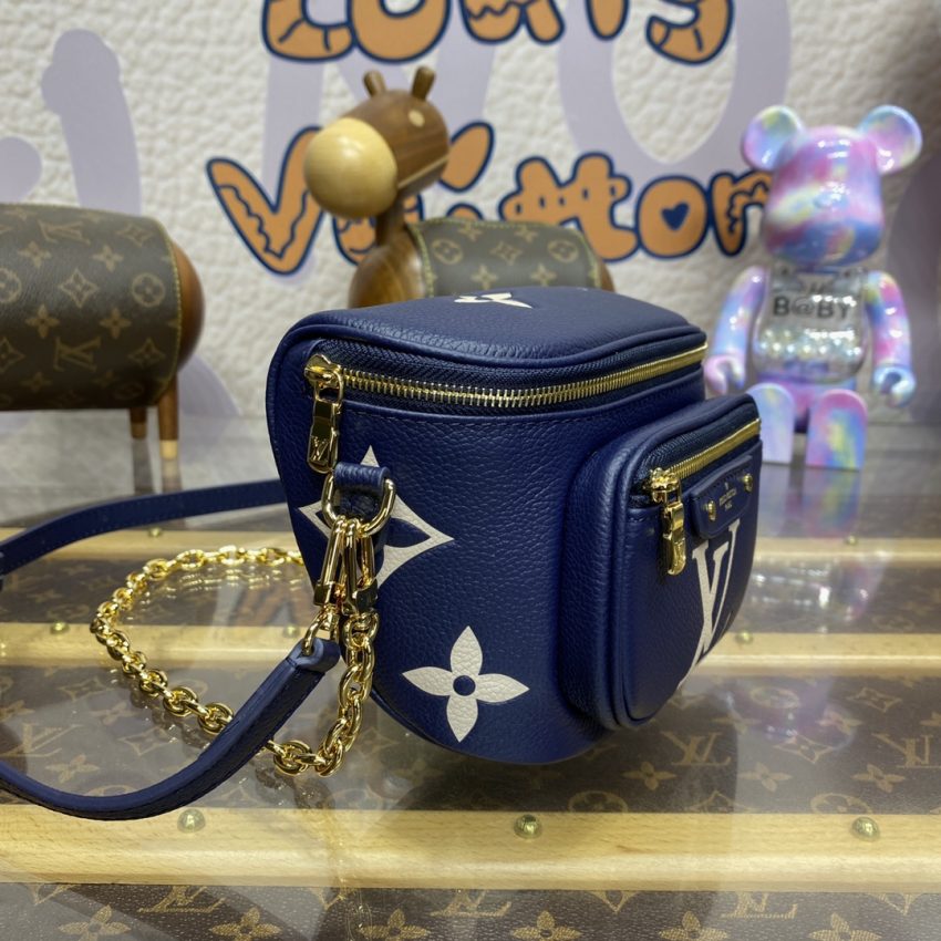 louis vuitton bumbag mini blue 4